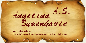 Angelina Šumenković vizit kartica